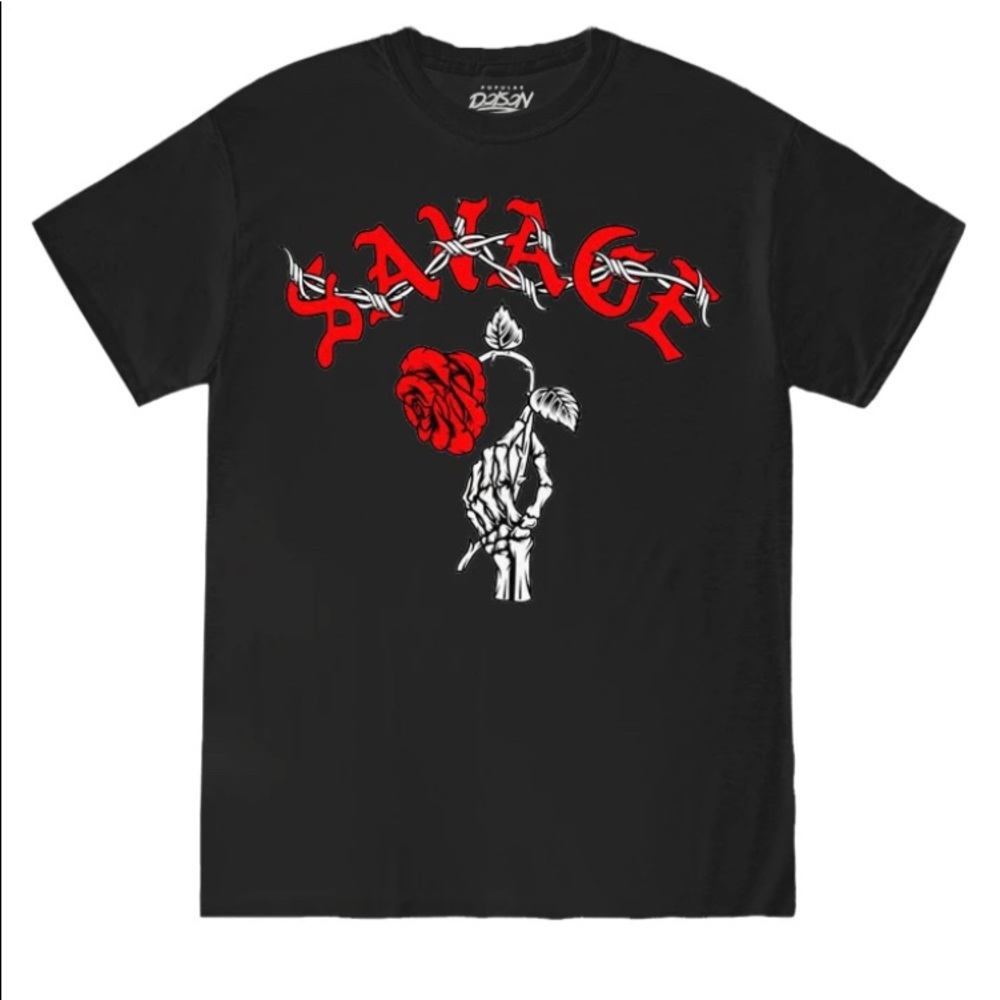 Popular Poison Savage Barbed Wire Rose Tee.